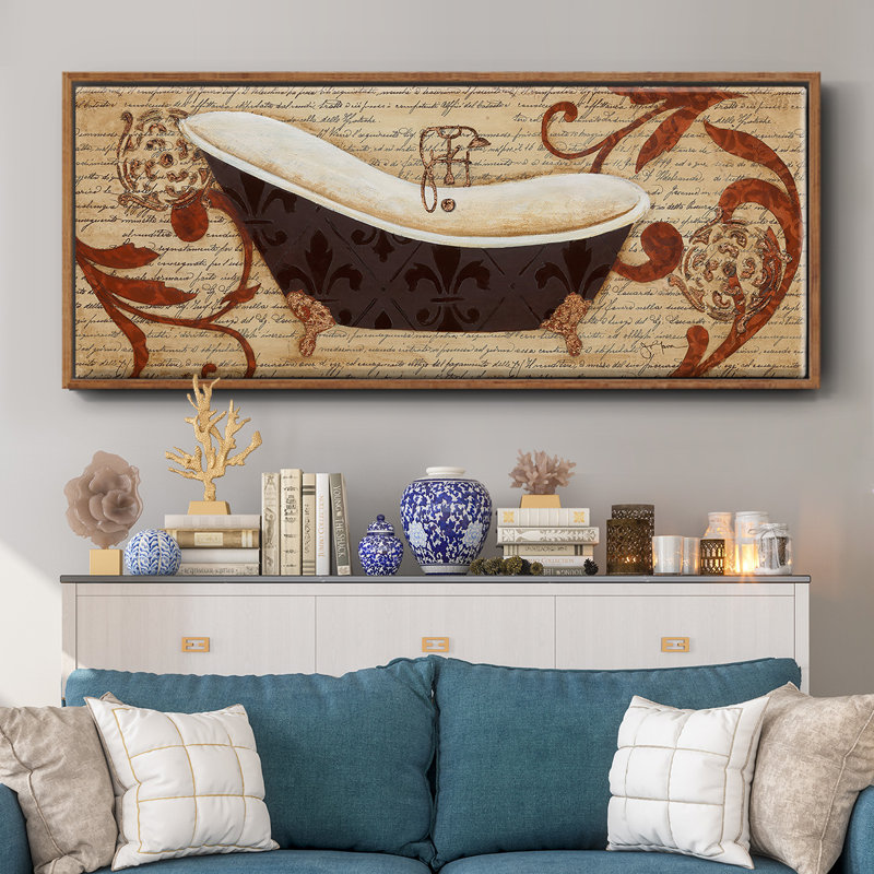 Renaissance Bath- Framed Canvas, 20" H x 50" W
