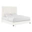 Arabelle White Velvet Bed In UK-119045108
