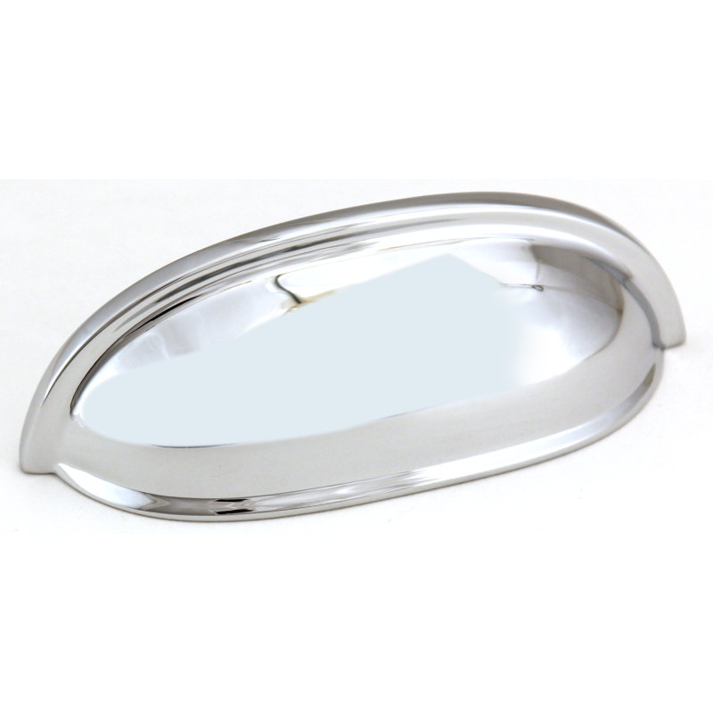 Cup Pulls Cup / Bin Pull, Polished Chrome