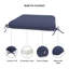 Outdoor Square Dining Chair Cushions, 3" Foam Replacement Cushion-1577008237-1577008225