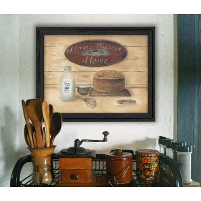 Home Sweet Home Framed Wall Art for Living Room, Home Wall Decor Framed Print by Pam Britton