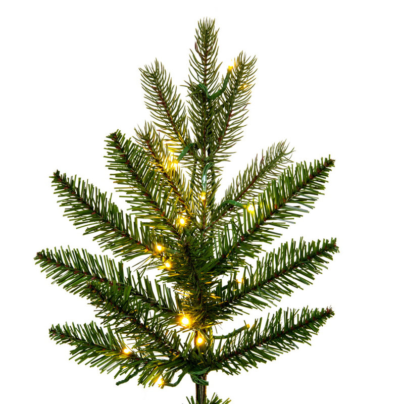 Vickerman Balsam Spruce Slim Artificial Christmas 10' H Lighted Artificial Pine Christmas Tree