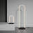 53.9'' Matte LED Task Floor Lamp Set