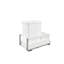 Simple blanc 35 pintes Contenant à déchets Tandem-50218733-93603861