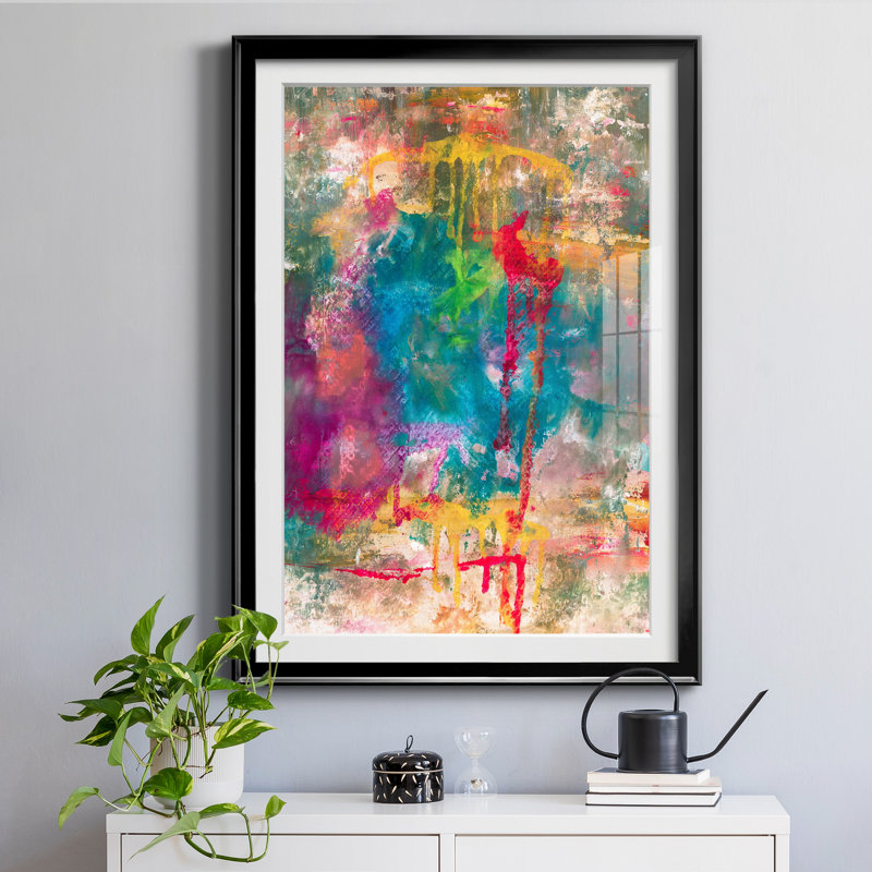 «Summer Night II» par Susan Jill - impression encadrée sur papier, Cadre noir, H 30,5 po x l 42,5 po x P 1,5 po