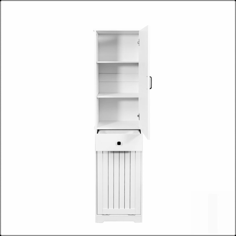Armoire de buanderie avec rangement spacieux et tiroir, parfait pour organiser et simplifier votre routine de lessive.
