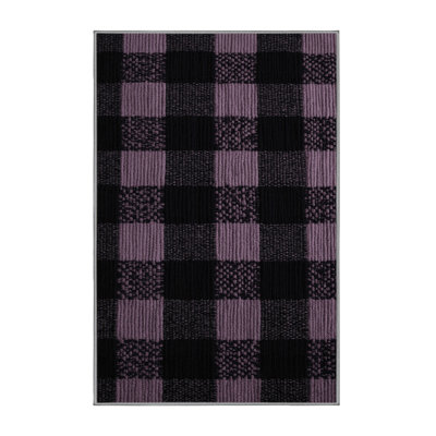 Tapis mauve lavable à la machine