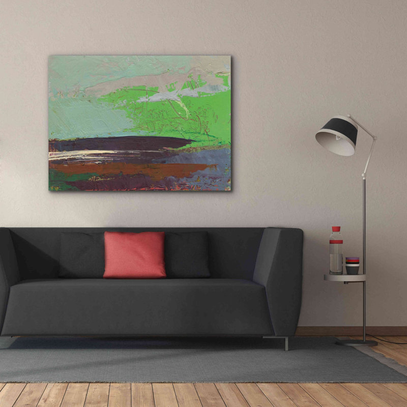 «Ceide Study XIII» par Grainne Dowling, peinture sur toile tendue, H 40 po x l 54 po x P 1,5 po
