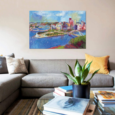 Pittsburgh by Richard Wallich - No Frame Painting on Canvas