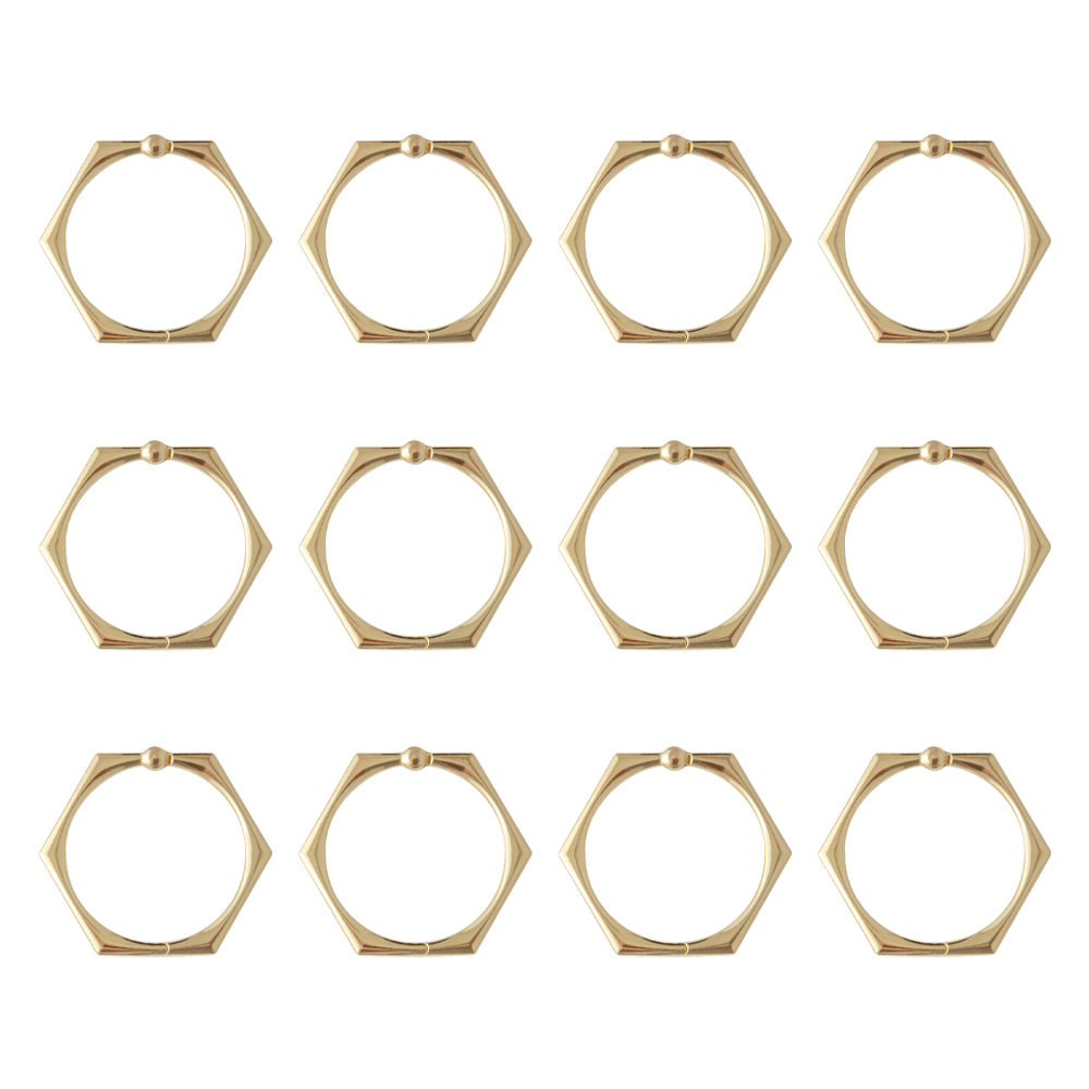 Zinc Shower Curtain Hook, Gold
