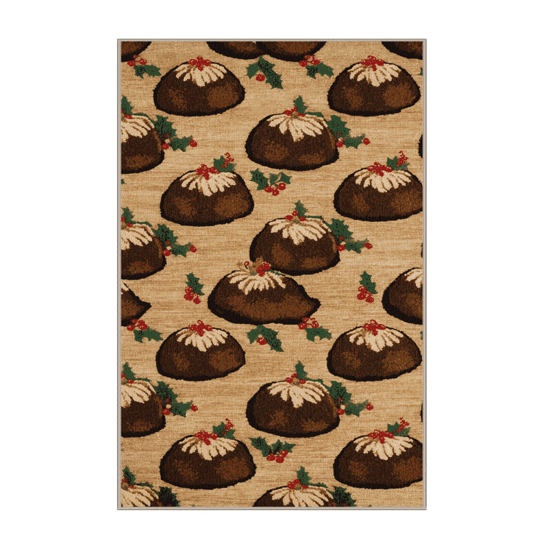  Tapis lavable avec pudding, Rectangulaire 7 pi x 10 pi