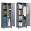 Grande armoire à outils en acier avec cadre renforcé, surface antirouille, portes verrouillables et tablettes réglables-527641735-527641736