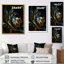 Fleur noire dorée moderne - art mural fleur fractale, impression avec fleur noire-18266808-33309511-116164185