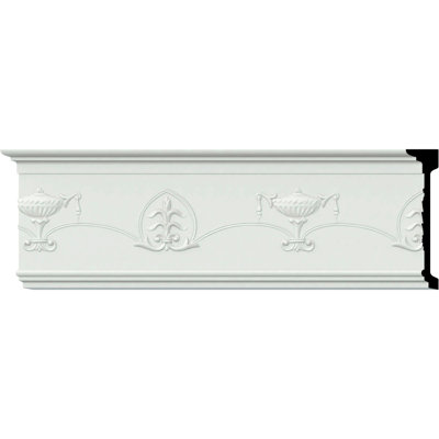 H 7 1/2 po x P 1 3/4 po x L 94 1/2 po (répétition de 13 3/4 po)