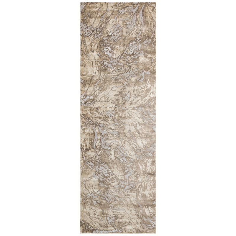 Compas Abstract Area Rug, Runner 80 x 240cm