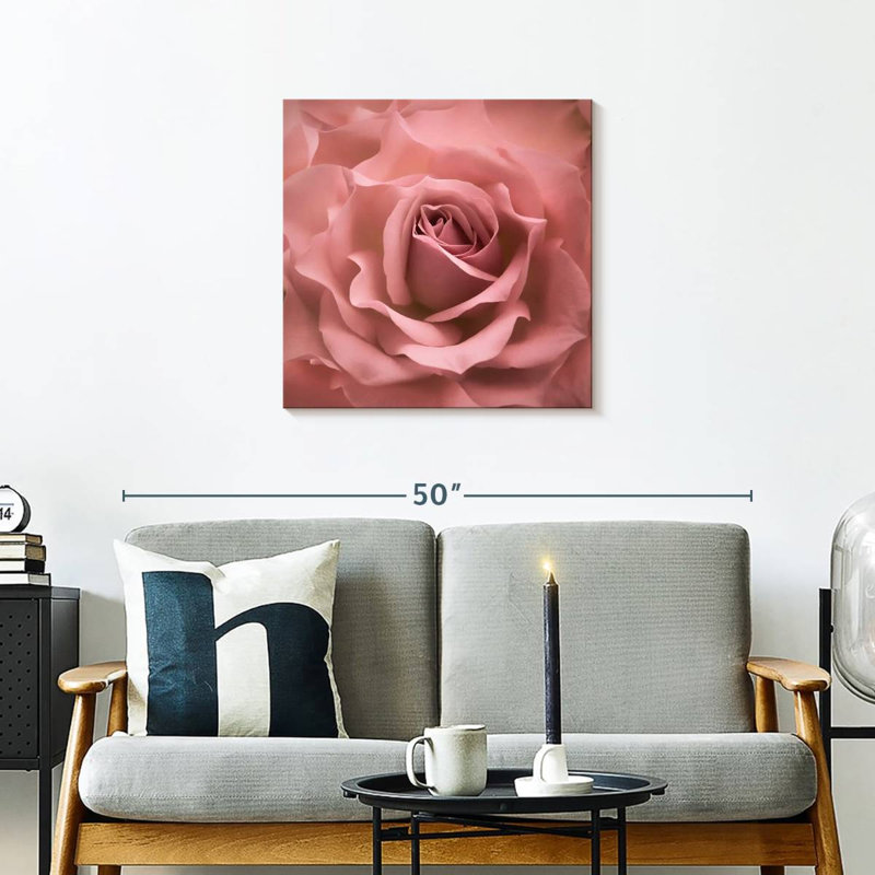 Harnek Misty Rose Pink Rose, 24" H x 24" W