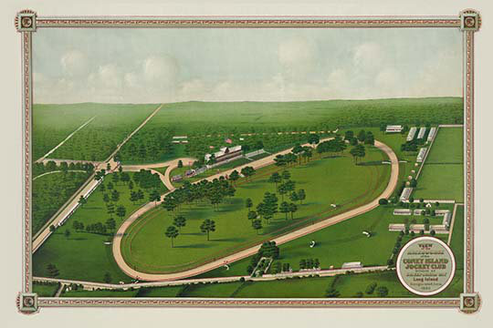 Hippodrome de coney island-impression d’art graphique, H 44 po x l 66 po