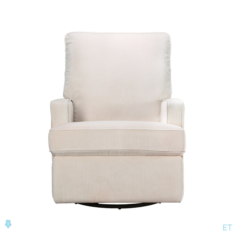 Fauteuil inclinable pivotant Tucker, Crème, crème
