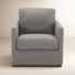 Bobbi Upholstered Swivel Armchair with Reversible Cushions (Set of 2)