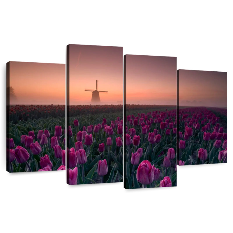 Champ de tulipes hollandais Alvord, H 32 po x l 52 po