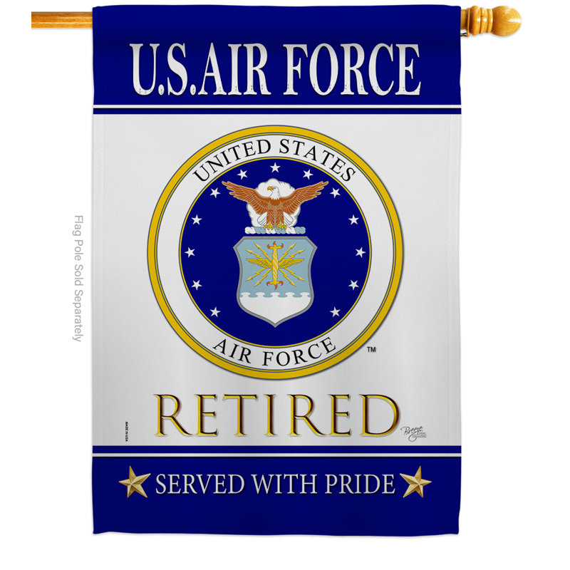 Polyester à 2 faces 40 x 28 po US Air force Drapeau pour la maison, Air-Force