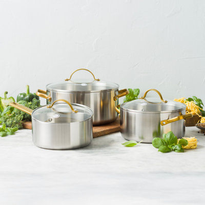 Greenpan Padova Reserve Uncoated 3 Piece Set