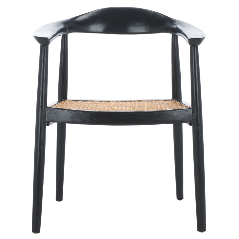 Savina Open Webbing Accent Chair, Black