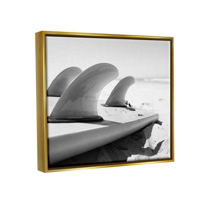 «Surfboard Fins Beach Sports Photographie Ocean Coast» par Two Smart Blondes - reproduction de cadre flottant sur toile