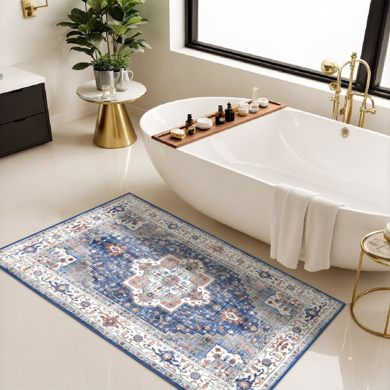 Tapis de couloir intérieur en caoutchouc antidérapant Home Decor, Rectangle 2 pi 8 po x 4 pi