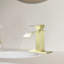 Single Handle Mid Arc Bathroom Faucet With Deckplate And Waterfall Spout ( 1 Pack )-113953271