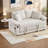 Extendable Sofas, Chenille 58 Inch Modern Compact Sleeper For Home