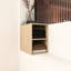 Petite étagère murale de 12 pouces - pour différents endroits Chêne, contreplaqué, apparence moderne, chambre à coucher, salle de bain et cuisine