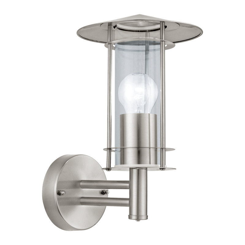 Bibb Stainless Steel 30cm H Outdoor Wall Lantern