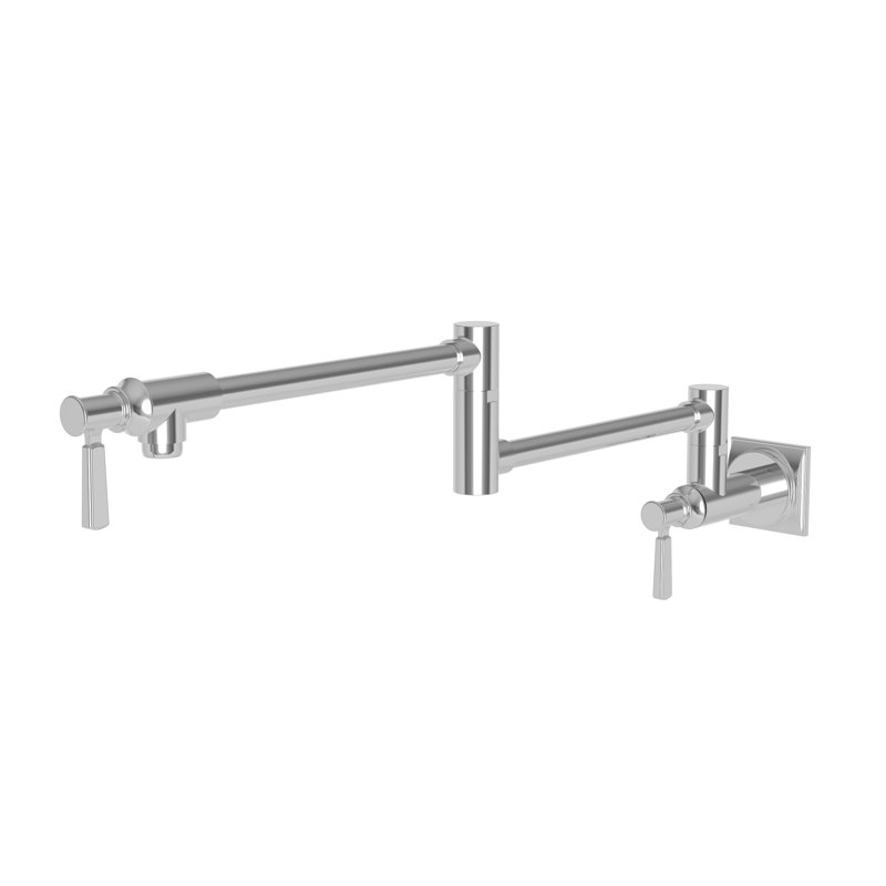 Adams Wall Mount Pot Filler, Polished Chrome