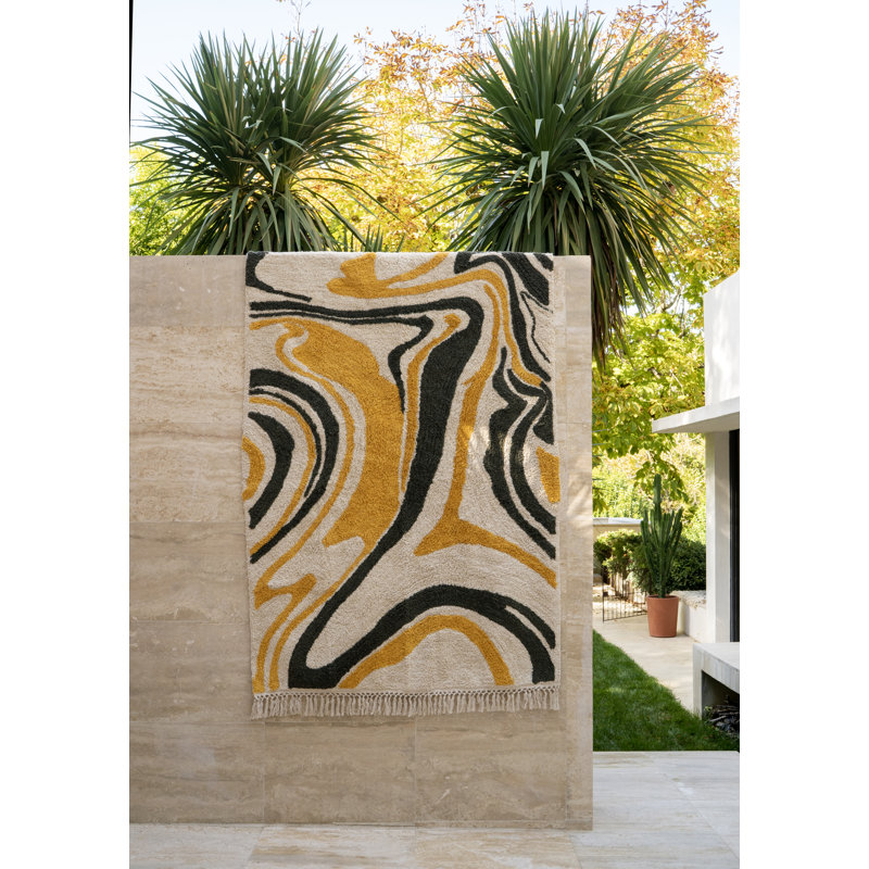 Abidi Abstract Hand Woven Area Rug, Rectangle 120 x 180cm