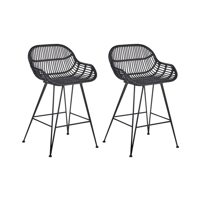 Counter Stool, Black / Black