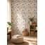 Rouleau de papier peint abstrait à motif de pois abstraits et pastel-129451655