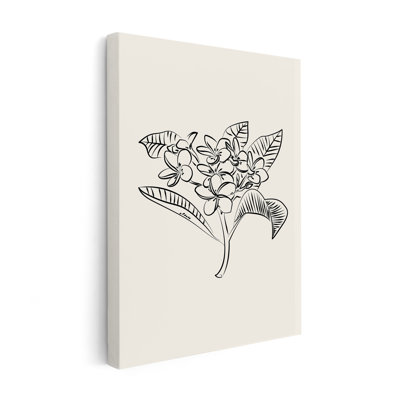 Croquis de fleur de plumeria