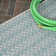 Chevron Modern Concentric Squares Aqua/Light Gray Indoor/Outdoor Rug