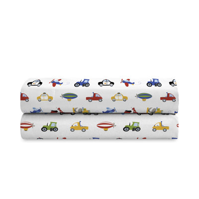 Trains & Trucks Sheet Set