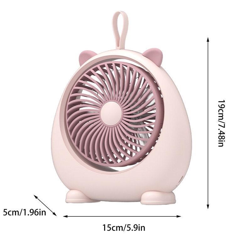 Ventilateur de bureau kbndieu, Pink