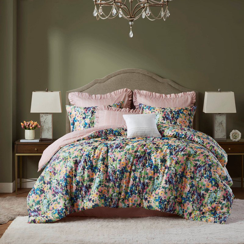 8PCS Cal King Comforter Set, California King Comforter + 2 Pillow Shams