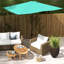 Parasol rectangulaire d'extérieur de 6,5 pi x 10 pi, protégé, facile à manivelle et inclinable, parasol de patio sarcelle 10 pi, filet de film de protection, inclinaison variable,