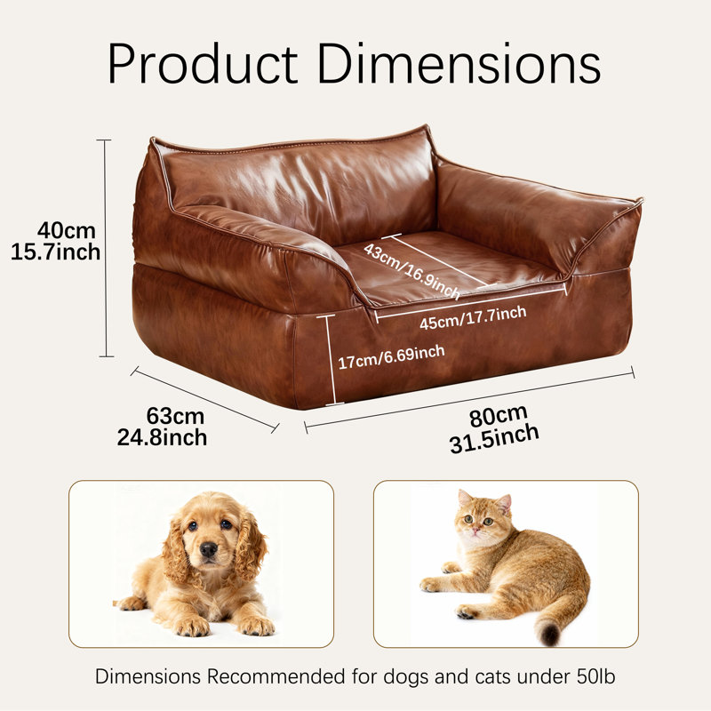 Leather Pet Bed