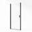 36"x 72" H Semi-Frameless Pivot Shower Door with  1/4 inch(6mm) Clear Tempered Glass And Handle,Matte Black-124870110