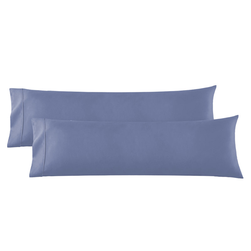Nestl 1800 Thread Count Body Pillowcase, Charcoal Gray, 2