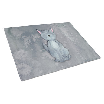 Planche à découper en verre trempé loup en verre trempé caroline
