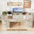 Executive Desk with Storage Drawers, 54 Inch Computer Desk with 7 Drawers and File Cabinet for Home Office, Bedroom, Workspace for Work Study Writing-2037837885