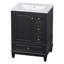 Meuble-lavabo autoportant de 24 po avec lavabo et tiroirs avec plateau en céramique et tablettes de rangement, panneau de fibres à densité moyenne et base en bois massif-123654585-123654589