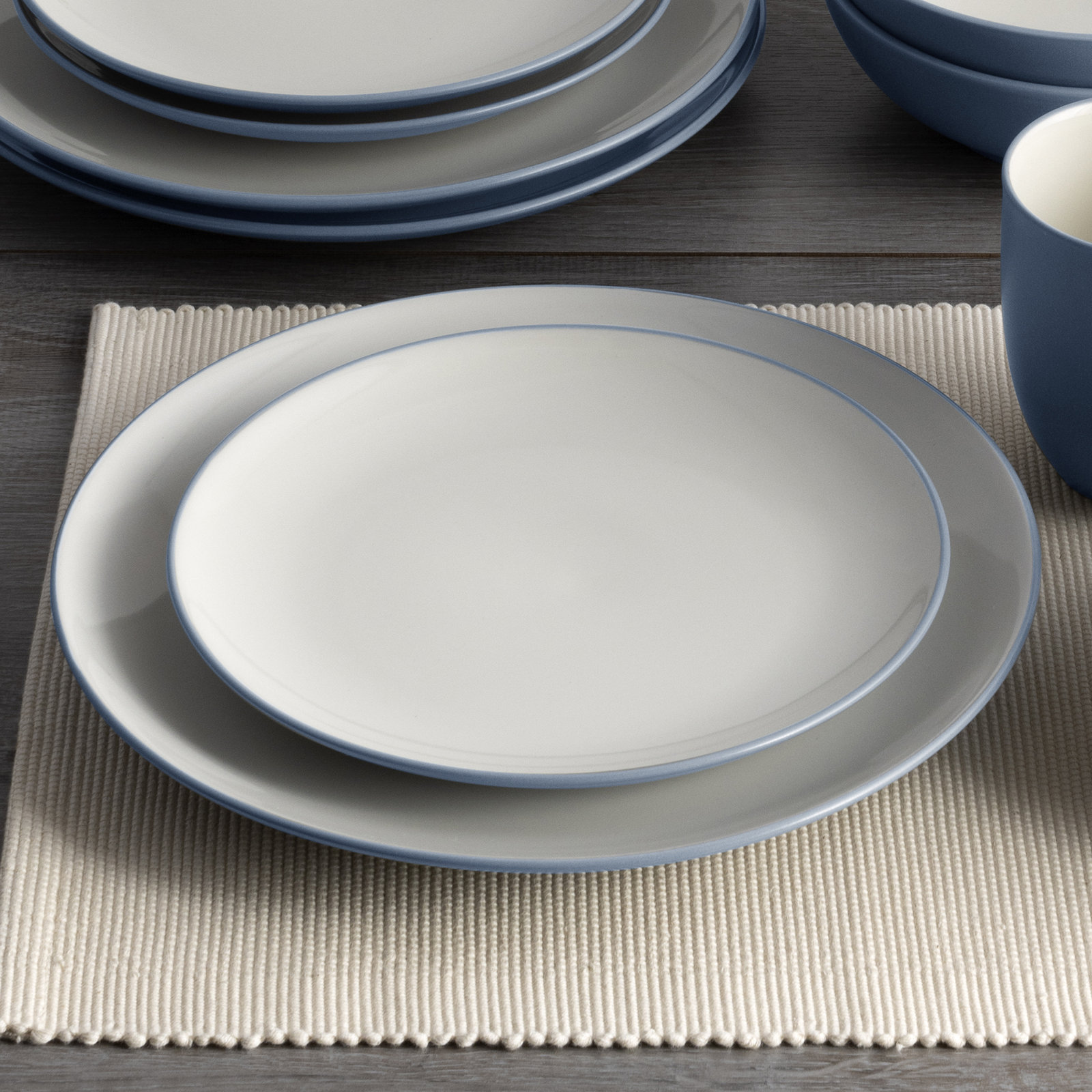 Noritake Colorwave Coupe Salad Plates, 8-1/4", Ice
